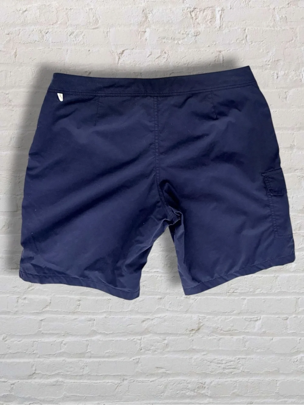 J.Crew Navy Blue Swim Trunks Mens Size 34 Drawstring Board Shorts